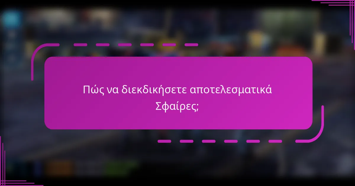 Πώς να διεκδικήσετε αποτελεσματικά Σφαίρες;